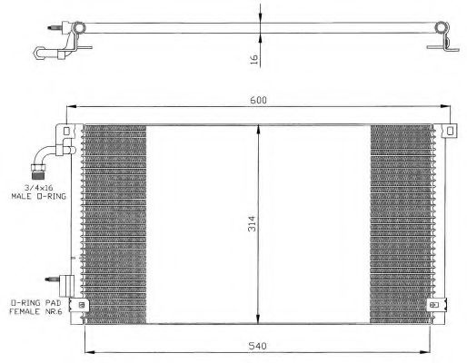 Condensator, climatizare CITROEN SAXO (S0, S1) (19