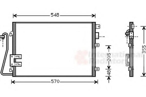 Condensator, climatizare DACIA LOGAN (LS_), DACIA LOGAN MCV (KS_), RENAULT TONDAR 90 I (LS_) - VAN WEZEL 43005376