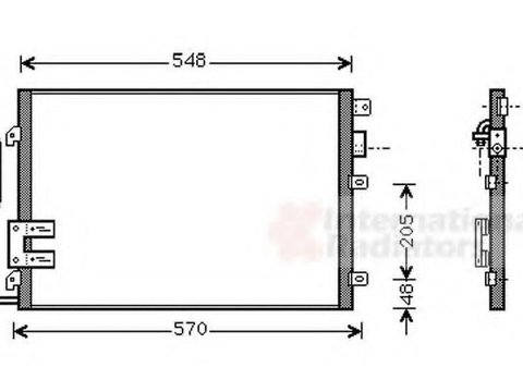 Condensator, climatizare DACIA LOGAN (LS_), DACIA LOGAN MCV (KS_), RENAULT TONDAR 90 I (LS_) - VAN WEZEL 43005376