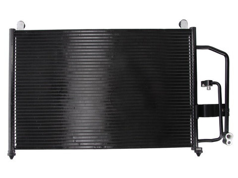 Condensator climatizare Daewoo Lanos, 05.1997-12.2008, motor 1.4, 55 kw, 1.5, 63 kw/74kw, 1.6, 78 kw benzina, full aluminiu brazat, 600 (555)x395 (380)x16 mm, cu uscator filtrat