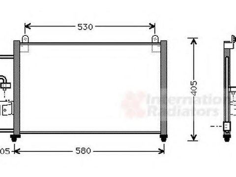 Condensator, climatizare DAEWOO LANOS limuzina (KLAT), DAEWOO LANOS / SENS (KLAT) - VAN WEZEL 81005012