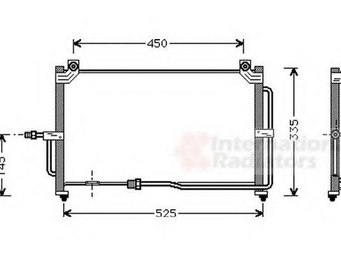 Condensator, climatizare DAEWOO MATIZ (KLYA) - VAN WEZEL 81005028