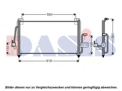 Condensator, climatizare DAEWOO TACUMA (KLAU, U100) - AKS DASIS 512015N