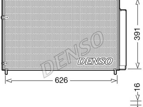 Condensator climatizare DCN50041 DENSO pentru Toyota Auris Toyota Corolla
