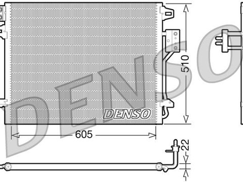 Condensator, climatizare DENSO DCN06006