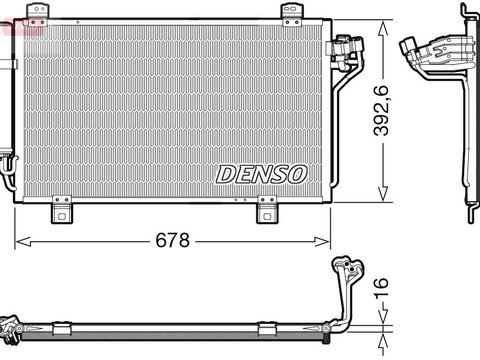 Condensator, climatizare DENSO DCN44015