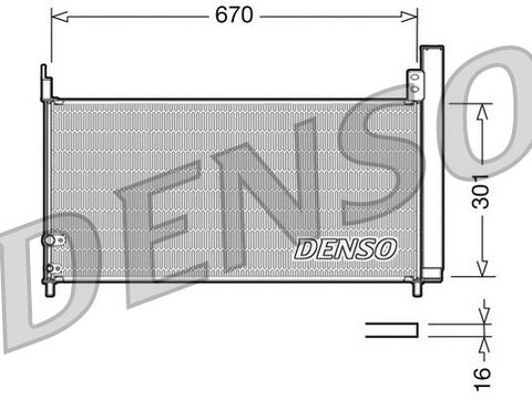 Condensator, climatizare DENSO DCN50037