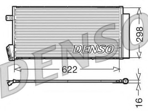 Condensator, climatizare FIAT DOBLO MPV (152, 263), FIAT DOBLO caroserie inchisa/combi (263), FIAT PRATICO platou / sasiu (263) - DENSO DCN09018