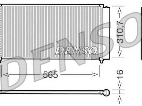 Condensator, climatizare FIAT IDEA (350_) (2003 - 2020) DENSO DCN09070