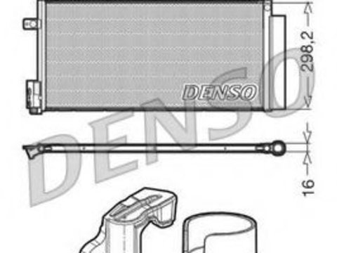 Condensator, climatizare FIAT PUNTO Van (199) (2008 - 2016) DENSO DCN13110