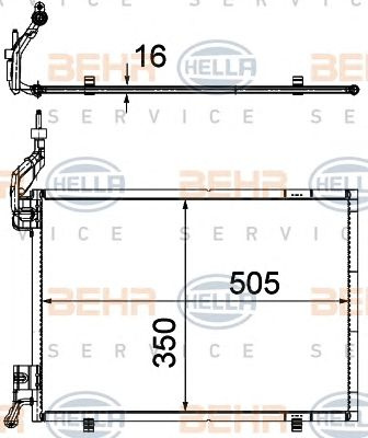 Condensator climatizare FORD FIESTA 1,6TDCI 08-11 