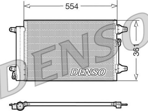 Condensator, climatizare FORD GALAXY II (WA6) DENSO DCN32015