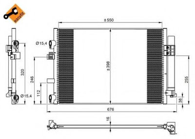 Condensator, climatizare FORD GRAND C-MAX (DXA/CB7