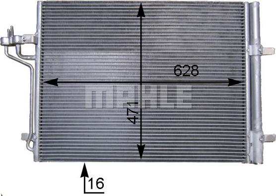 Condensator, climatizare FORD GRAND C-MAX (DXA), V