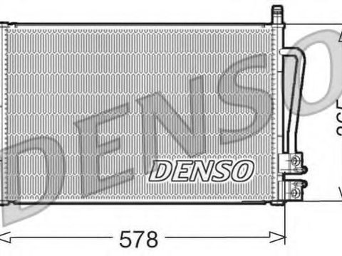 Condensator, climatizare FORD IKON V (JH_, JD_), FORD FUSION (JU_), MAZDA DEMIO (DY) - DENSO DCN10008