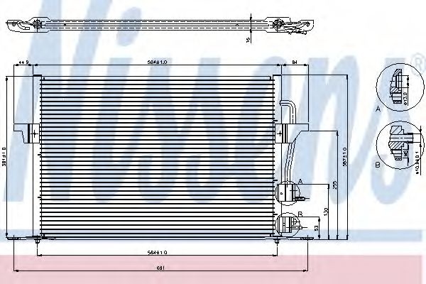 Condensator, climatizare FORD MONDEO II Combi (BNP