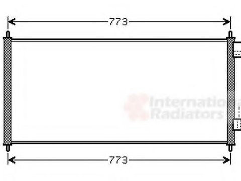 Condensator, climatizare FORD TRANSIT CONNECT, FORD TRANSIT CONNECT (P65_, P70_, P80_) - VAN WEZEL 18005361