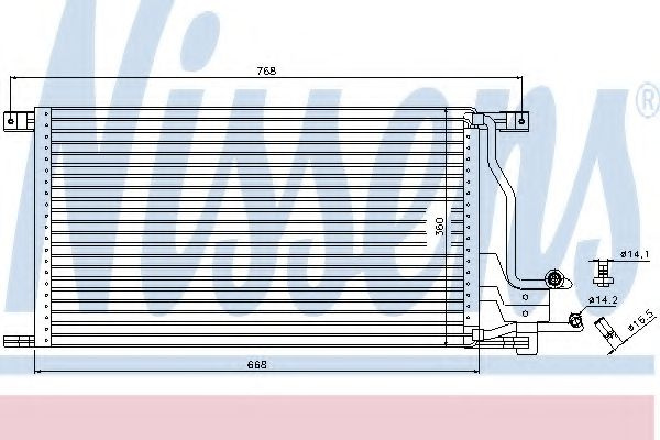 Condensator, climatizare FORD TRANSIT platou / sas