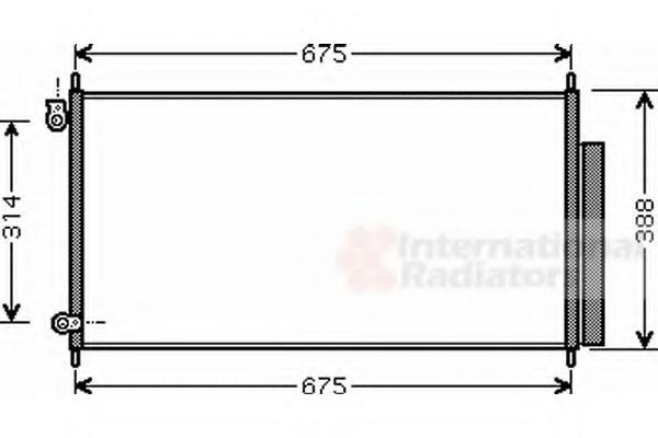 Condensator, climatizare HONDA ACCORD EURO VIII (CL), HONDA ACCORD VIII (CM) - VAN WEZEL 25005185