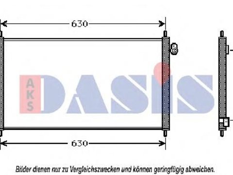 Condensator, climatizare HONDA ACCORD Mk VII (CG, CK), HONDA ACCORD Mk VII cupe (CG) - AKS DASIS 102180N