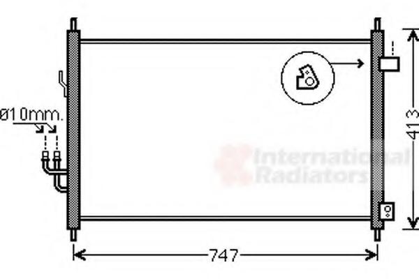 Condensator, climatizare HONDA EDIX (BE) - VAN WEZEL 25005233