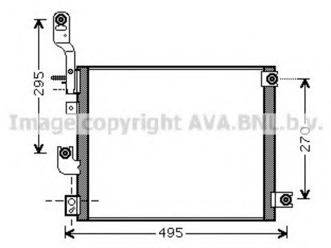 Condensator climatizare HY5194 AVA QUALITY COOLING pentru Hyundai Amica Hyundai Atos Hyundai Atoz Hyundai Santro