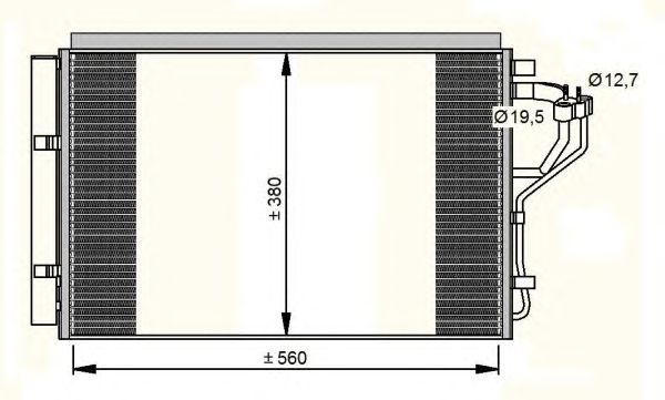 Condensator climatizare HYUNDAI ELANTRA 11- - Cod intern: W20088905 - LIVRARE DIN STOC in 24 ore!!!