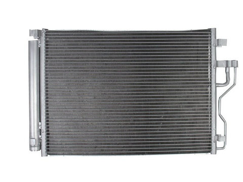Condensator climatizare Hyundai IX35 (LM), 01.2010-2015, Kia Sportage (JE), 07.2010-2015 motor 2.0 CRDI, 100 kw/135kw diesel, cutie manuala/automata, full aluminiu brazat, 540(490)x375x17 mm, cu uscator si filtru integrat