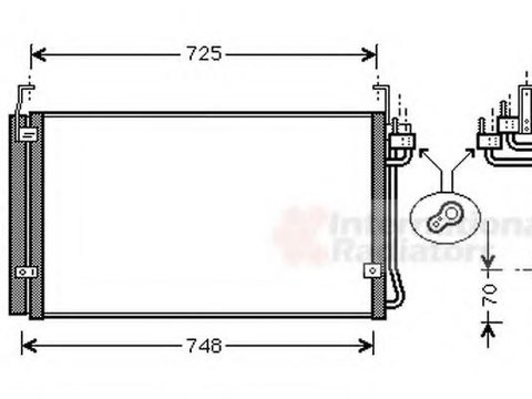 Condensator, climatizare HYUNDAI TRAJET (FO) - VAN WEZEL 82005071