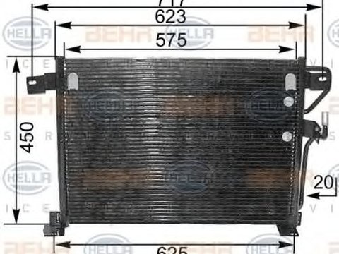 Condensator, climatizare JEEP GRAND CHEROKEE (ZJ) - HELLA 8FC 351 300-501