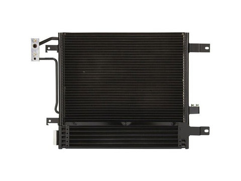 Condensator climatizare Jeep Wrangler, 02.2006-12.2008, motor 3.8 V6, 146 kw benzina, cutie automata, full aluminiu brazat, 510(470)x450x16 mm, cu radiator de ulei integrat