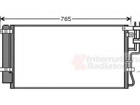 Condensator, climatizare KIA CARENS Mk II (FJ), KIA RONDO III (UN) - VAN WEZEL 83005110