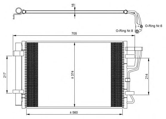 Condensator climatizare KIA PRO CEE´D (JD) - Cod 