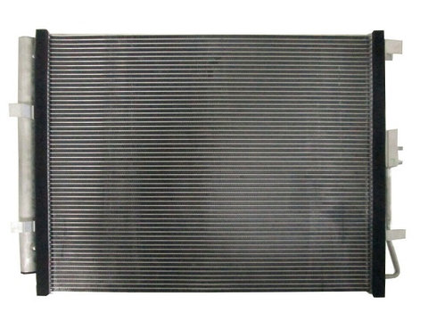 Condensator climatizare Kia Soul (PS), 08.2016-2019, motor 1.6 T-GDI, 150 kw benzina, cutie automata, full aluminiu brazat, 521 (483)x395x16 mm, cu uscator si filtru integrat
