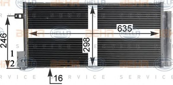 Condensator climatizare LADA NIVA (2121) - Cod intern: W20088750 - LIVRARE DIN STOC in 24 ore!!!