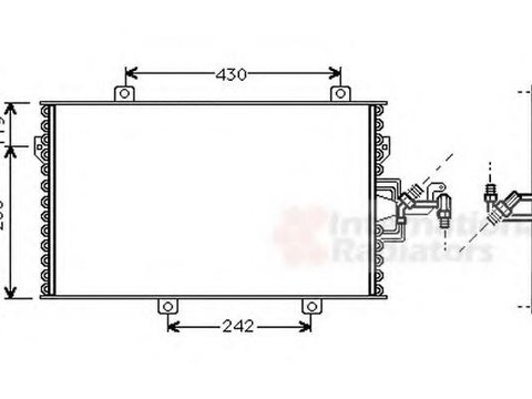 Condensator, climatizare LANCIA DEDRA (835), ALFA ROMEO 155 (167), FIAT TEMPRA (159) - VAN WEZEL 17005153