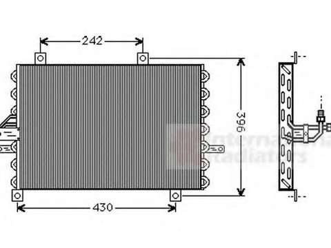 Condensator, climatizare LANCIA DEDRA (835), LANCIA DELTA Mk II (836), FIAT TEMPRA (159) - VAN WEZEL 17005192