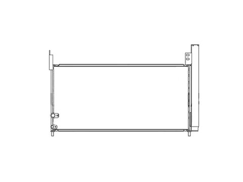 Condensator climatizare Lexus CT, 12.2010-2016, motor 1.8, 72 kw benzina/electric, cutie, full aluminiu brazat, 675(625)x308(293)x22 mm, cu uscator si filtru integrat