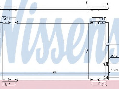 Condensator, climatizare LEXUS IS II (GSE2, ALE2, USE2) (2005 - 2016) NISSENS 940574 piesa NOUA