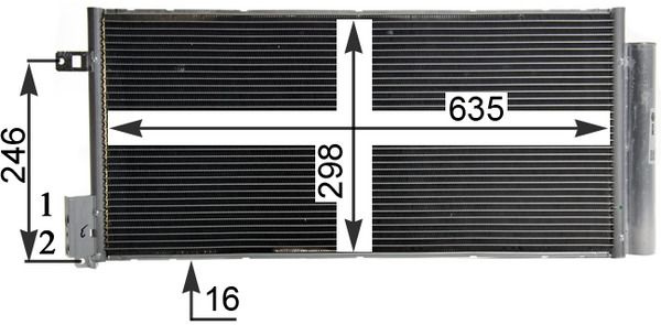 Condensator, climatizare MAHLE AC 505 001S