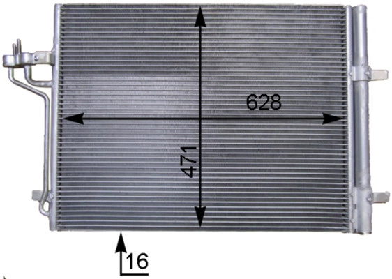 Condensator, climatizare MAHLE AC 780 00