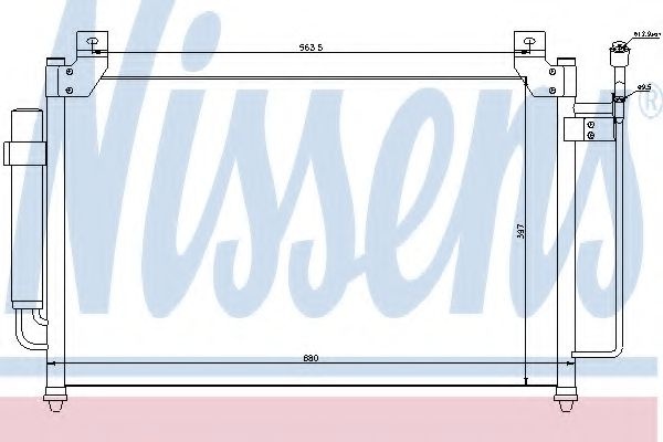 Condensator, climatizare MAZDA CX-7 (ER) (2006 - 2016) NISSENS 940049