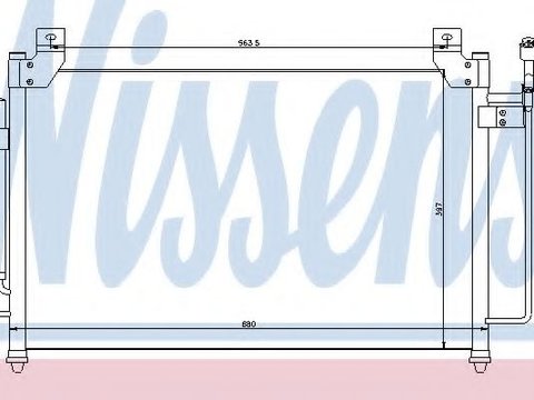 Condensator, climatizare MAZDA CX-7 (ER) (2006 - 2016) NISSENS 940049 piesa NOUA