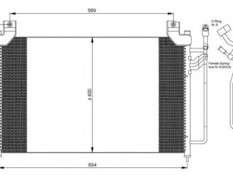 Condensator, climatizare MAZDA CX-7 (ER) (2006 - 2020) NRF 35881