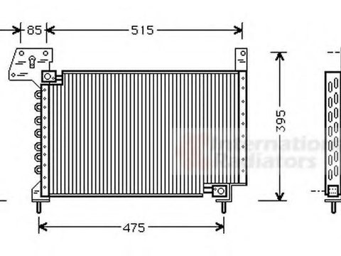 Condensator, climatizare MAZDA TELSTAR II (GC), MAZDA TELSTAR II hatchback (GC) - VAN WEZEL 27005105