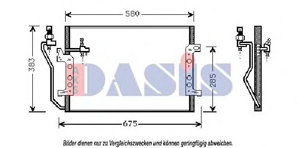 Condensator, climatizare MERCEDES-BENZ A-CLASS (W168), MERCEDES-BENZ VANEO (414) - AKS DASIS 123500N