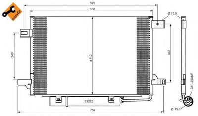 Condensator, climatizare MERCEDES-BENZ B-CLASS (W2