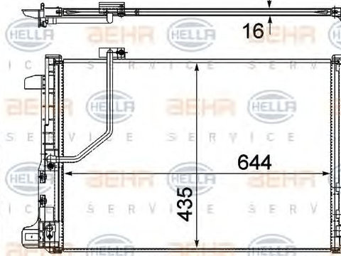 Condensator climatizare MERCEDES-BENZ C-CLASS T-Model (S204) - Cod intern: W20088778 - LIVRARE DIN STOC in 24 ore!!!