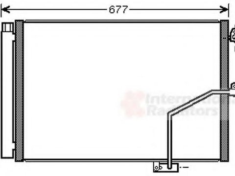 Condensator, climatizare MERCEDES-BENZ C-CLASS limuzina (W204), MERCEDES-BENZ C-CLASS T-Model (S204), MERCEDES-BENZ GLK-CLASS (X204) - VAN WEZEL 30005