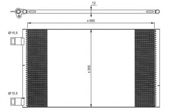 Condensator, climatizare MERCEDES-BENZ CITAN Panel Van (415) (2012 - 2016) NRF 35902